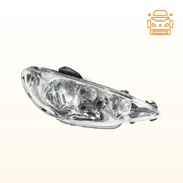 Right headlight for Peugeot 206 